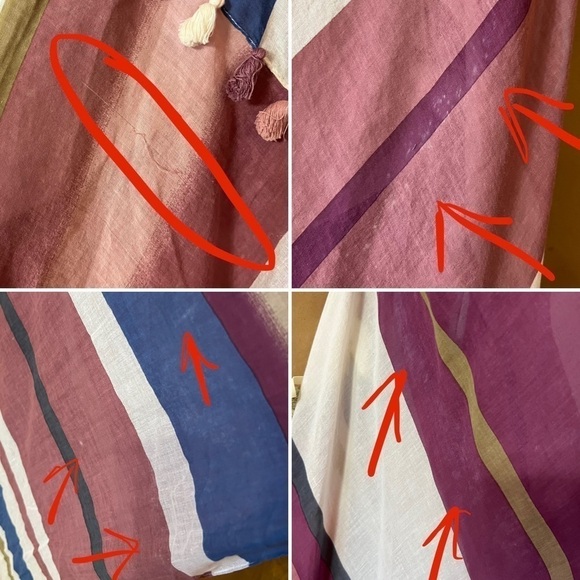 Anthropologie | NWT Aratta Aster Purple Maxi Dress Violet Stripe Tassel Size S - Picture 14 of 16